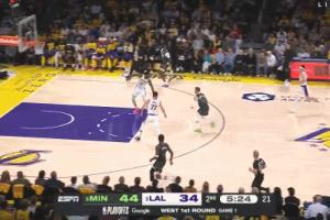 🥶森林狼轰出一波26-6！湖人无奈喊下第4个暂停！