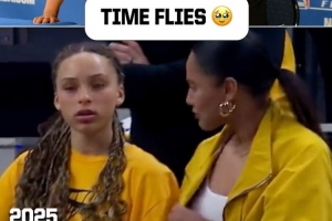 吾家有女初长成💕库里大女儿莱利现身赛场 身高快追上阿耶莎了