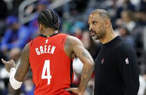 乌度卡：杰伦-格林被对手点燃了斗志 我们全队攻防都做出了回应