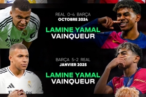 苦主？亚马尔在巴萨和国家队面对姆巴佩已经取得4连胜