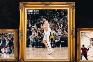 天王山鏖战胜利！掘金发布赢球海报 穆雷C位&威少戈登左膀右臂