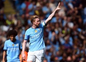 德布劳内30岁后在英超打进30球，在曼城仅次于亚亚-图雷和阿圭罗