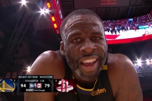 抢七晋级稳了！追梦与库里撞胸庆祝 然后朝天怒吼