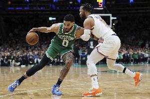 半决赛G1绿军对阵尼克斯先发：霍勒迪复出 双探花VS布伦森&唐斯