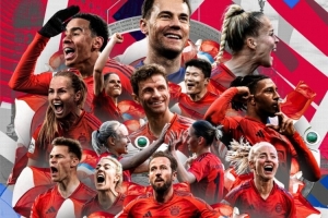 🏆拜仁男女足双双问鼎本赛季德甲，俱乐部官方晒海报庆祝🏆