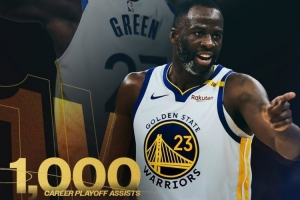 里程碑🎉追梦生涯季后赛助攻数达1000+ NBA历史第15人