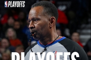 西决G1裁判名单：主裁判詹姆斯-卡珀斯+泰勒-福德&马克-林赛