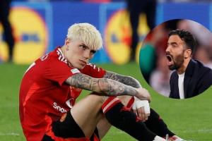 😱阿莫林发布会直言加纳乔半决赛失良机，后者采访不满出场时间