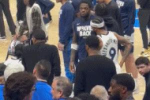 家属都坐不住了😂兰德尔末节挥手制止家人离开 告诉他们留下来