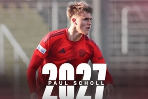 官方：拜仁与后卫绍尔续约至2027年，并将其租借至卡尔斯鲁厄锻炼