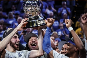 近6个赛季连续产生6个西部冠军 自72-73赛季至77-78赛季以来首次