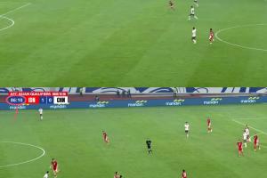 还能说啥呢?国足第86分钟一度后场倒脚1分钟！！以韦世豪染黄告终