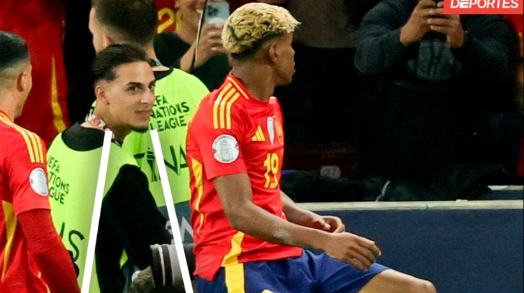 圆神闪现🤣亚马尔双响后坐广告牌庆祝，身后之人神似安东尼