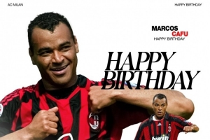 米兰祝卡福55岁生日快乐，效力球队期间出战166场斩获6冠