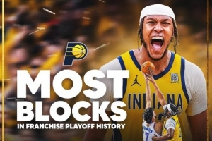 一人一城😎特纳超越小奥尼尔 成为步行者队史季后赛盖帽王