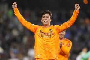 09-10赛季以来，贡萨洛-加西亚成首发并取得进球第四年轻皇马球员