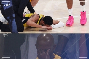 哈利父亲：儿子抢七前打了封闭所以无痛感 倒地我就知道跟腱撕裂