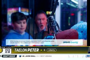 记住他😂！步行者54号秀泰伦-皮特 又一名在广告期间被选中球员