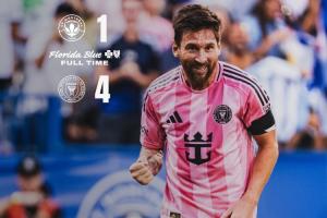 一扫阴霾！迈阿密一周前世俱杯4球惨败给巴黎，今日联赛斩获大胜