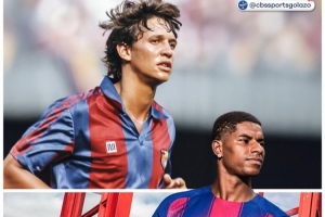 自1923年以来，英格兰球员仅莱因克尔&拉什福德两人效力巴萨