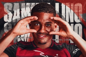 弗拉门戈官方：马竞边锋利诺加盟球队，签约至2029年&穿16号球衣