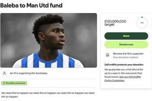 邮报：曼联球迷发起众筹1.2亿镑帮助球队签下巴莱巴，已筹集到0元