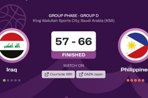 菲律宾击败伊拉克拿到D组第3 将对阵中国男篮所在组小组第2