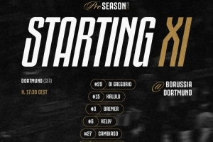 友谊赛尤文vs多特首发：戴维、伊尔迪兹领衔，胡梅尔斯在列