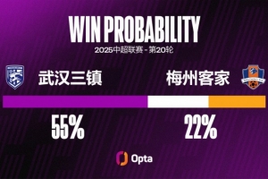 武汉三镇连续五场比赛不胜，追平球队单赛季中超不胜纪录