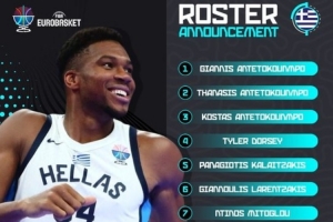 真兄弟篮球！字母三兄弟携手入选希腊男篮欧锦赛12人名单