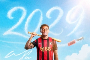 官方：伯恩茅斯与边锋塔韦尼耶续约至2029年