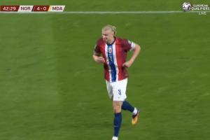 半场戴帽！哈兰德连入3球，挪威4-0领先摩尔多瓦