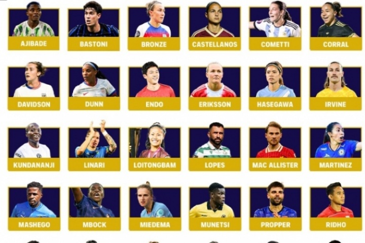 FIFPRO25–27年度全球球员理事会成员，麦卡利斯特、巴斯托尼入选