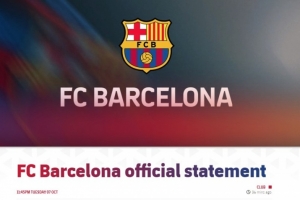 巴萨官方：西甲第9轮对赫罗纳将在蒙锥克进行 推迟回归诺坎普