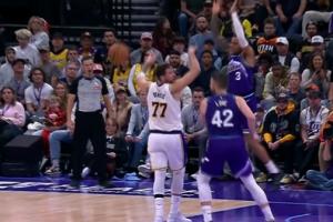 🔭无敌视野！东契奇不看人脑后抛传助攻斯玛特三分命中