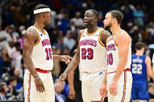 勇士客战骑士 两个库里&巴特勒&追梦&梅尔顿&霍福德6人缺席