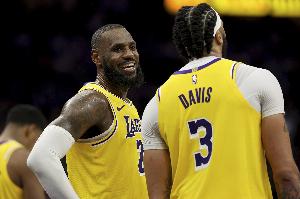 追平浓眉！詹姆斯湖人生涯第196场两双 并列队史第10多