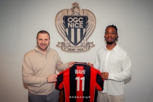 尼斯官方：法兰克福前锋瓦希租借加盟，租期至本赛季结束