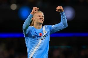 哈兰德结束3场进球荒，这已经是其最长连续不进球场次纪录