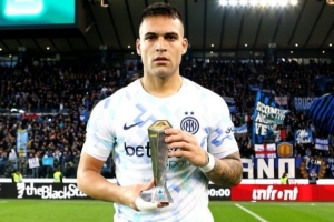 打入制胜球！意甲官方：劳塔罗当选国米1-0乌迪内斯全场最佳球员