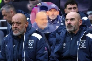 每体：努诺助教帮助西汉姆联取得两连胜，他曾不满努诺的换人