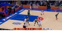 一防两传显功底！赵睿绝妙甩传+抢断助攻贝利反击上篮 打停天津！