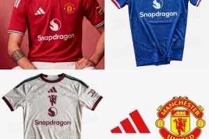 曼联新赛季球衣谍照：主场红色、客场蓝色、第三球衣灰色